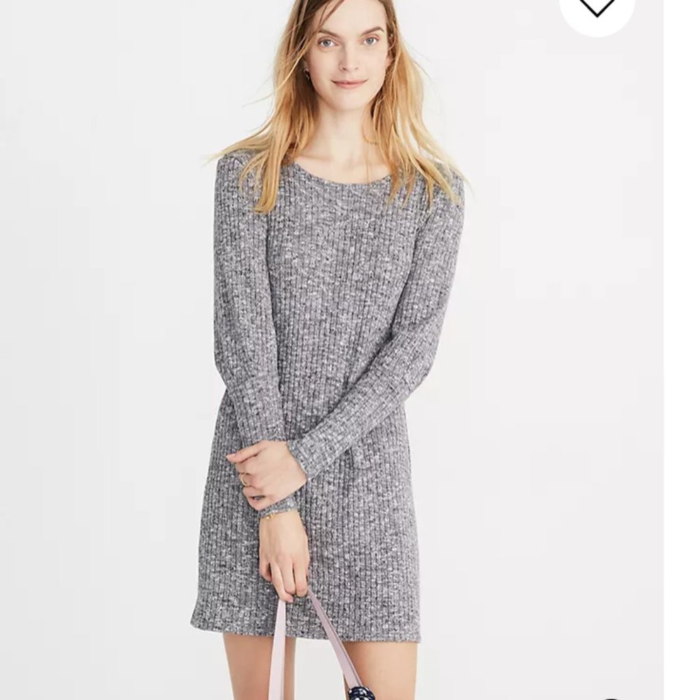 NWOT Madewell Ribbed Bubble Sleeve Dress